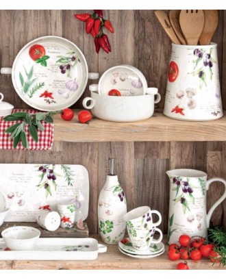 Suport din portelan cu 5 ustensile de bucatarie, Home & Kitchen - SIMONA'S COOKSHOP